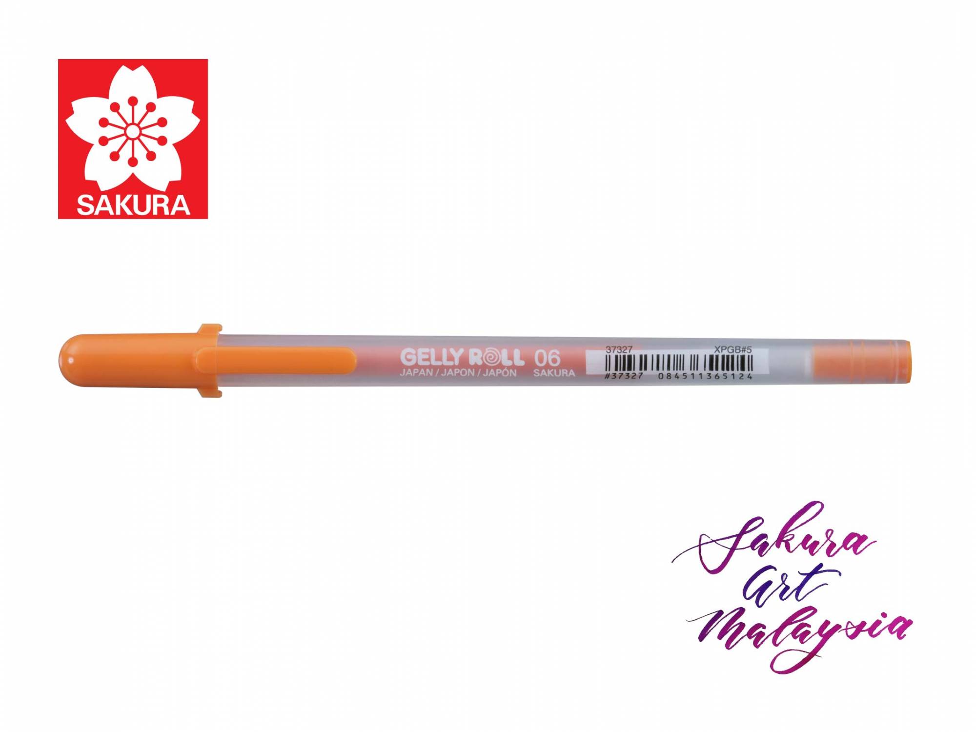 Sakura Gelly Roll Moonlight Gel Pen 0.6mm Fluorescent Orange