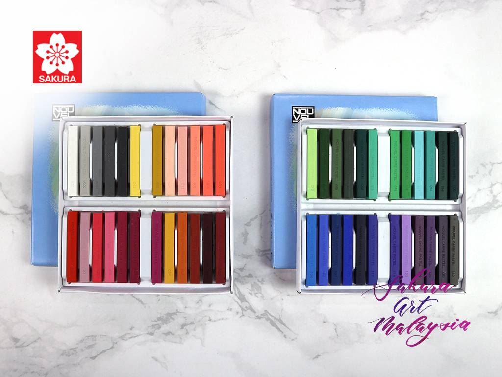 NOU CARRÉ PASTEL 48色セット ヌーベル]カレ-パステル (48色セット:NCT-48) | 額縁通販・画材